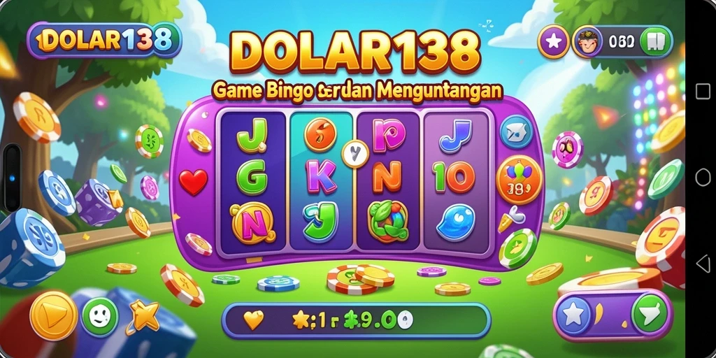 Tampilan gameplay Bingo yang seru dan menantang di DOLAR138.
