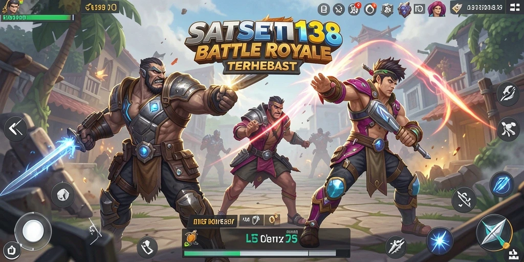 Screenshot SATSET138 menunjukkan aksi mendebarkan dalam pertempuran Battle Royale.