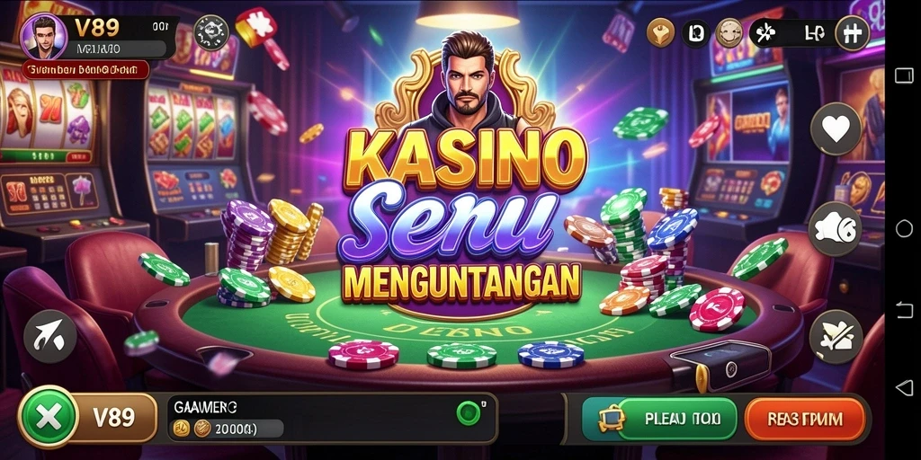 Gameplay Kasino seru di V89 dengan grafis yang memukau.